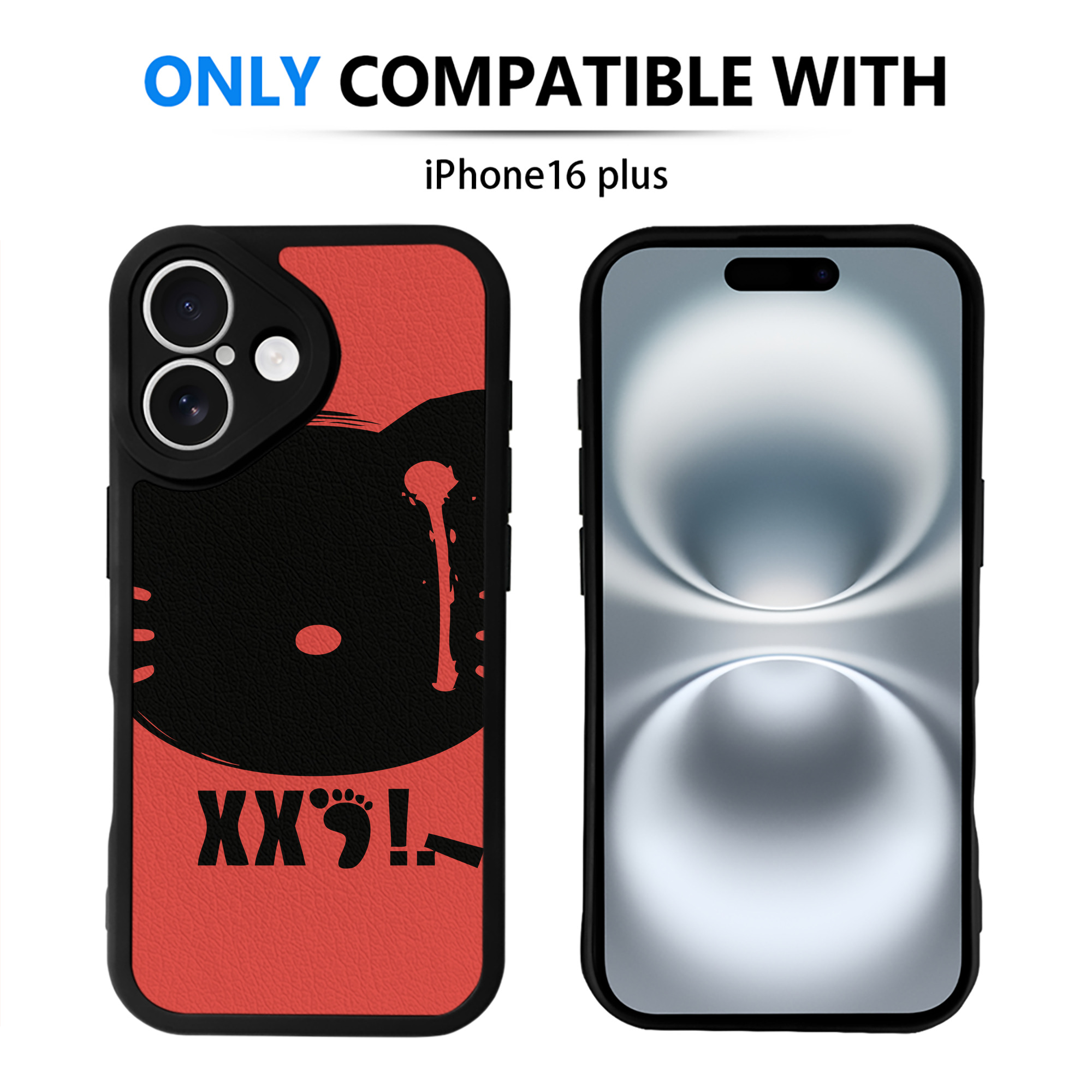 （画像用） Hello Kitty ハローキティ 【iPhone 16シリーズ対応】シリコンスマホケース（レザー調） 材質：シリコン
